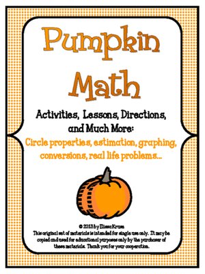 cover image of Pumpkin Math Mega Set for Upper Elementary- Activities, Contest Ballots, Teacher Lesson Plans, much more